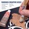 Rub n Buff Metallic Wax with Cotton Glove and 8" x 8" Cloth - Gilding Wax for a Smooth Adjustable Gloss Finish - Single 0.5oz/15ml Tube (Grecian Gold)